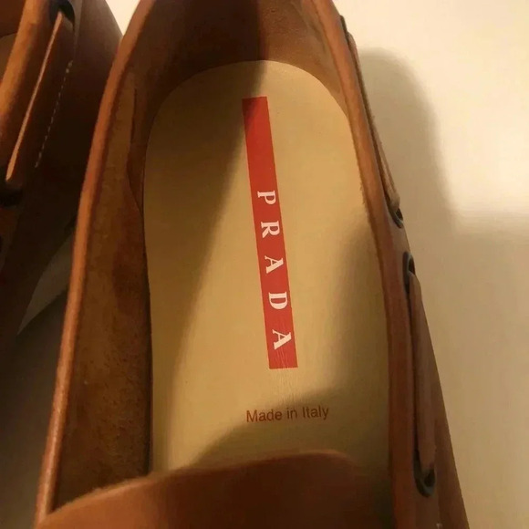 Prada tan color slipper. Great for skinny foot - Picture 3 of 12